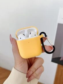 Vỏ trơn tương thích với AirPods - Màu vàng - Xem 1