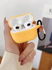 Vỏ trơn tương thích với AirPods - Màu vàng - Xem 4