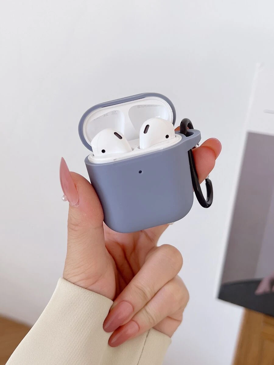 素色耳機殼適用於Airpods - 淺灰紫 - 查看 1