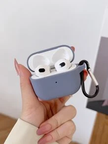 素色耳機殼適用於Airpods - 淺灰紫 - 查看 4