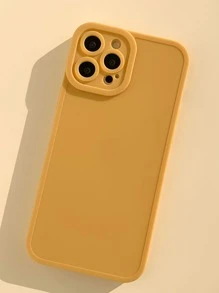 1 Ốp lưng điện thoại GUCADI Vintage Minimalist màu trơn tương thích với Apple iPhone 16/15/14/13/12/11 Series - Màu Mù tạt vàng - Xem 13