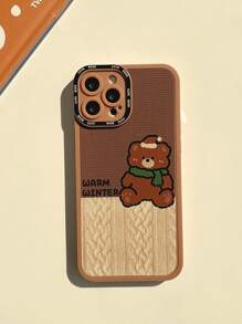 Hộp đựng điện thoại di động gấu hoạt hình - Nhiều màu - Xem 3