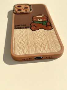 Hộp đựng điện thoại di động gấu hoạt hình - Nhiều màu - Xem 5