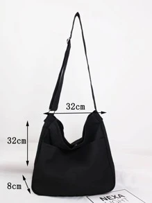 Túi đeo chéo có chi tiết nhỏ gọn, nhẹ nhàng dành cho doanh nhân dành cho nữ tuổi teen Sinh viên đại học, tân binh và nhân viên văn phòng Hoàn hảo cho văn phòng, trường đại học, công việc, kinh doanh, đi làm, ngoài trời, du lịch, đi chơi - màu đen - Xem 3