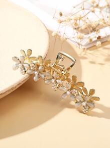 仿珍珠花饰发爪优雅爪夹发夹发夹发颚夹发夹发夹发夹