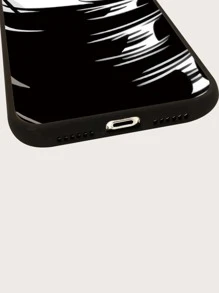 女孩圖案手機外殼 - 黑與白 - 查看 3