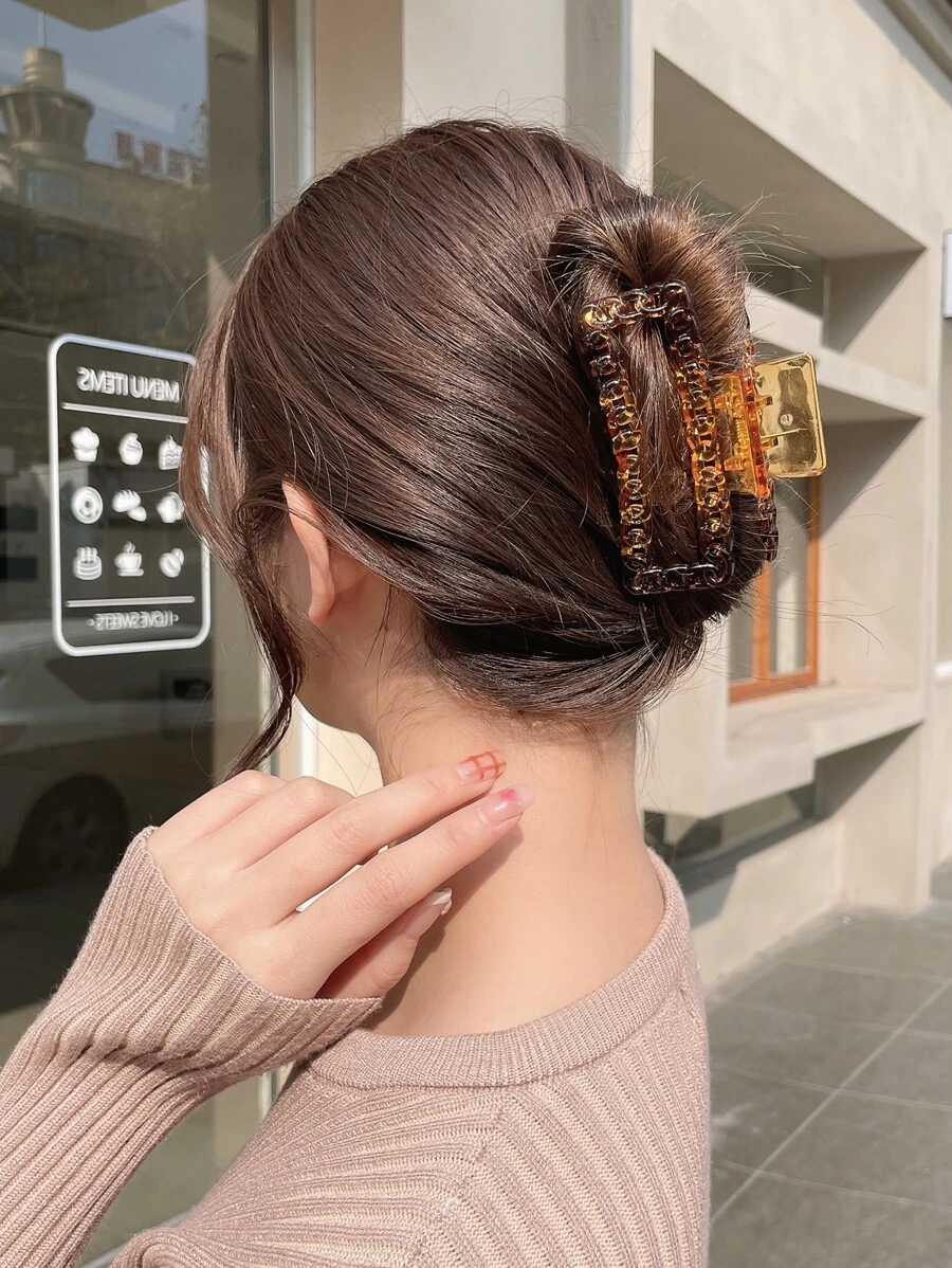 Ombre Geometric Hair Claw - Ombre - Xem 1