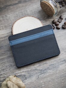 New Arrival Unisex Magic Wallet Vertical Card Holders Short Style Wallets Fashionable Coin Purse For Men & Women - Blue - View 1