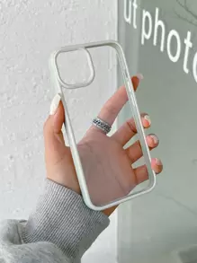 Funda de celular transparente marco en contraste - Verde - Ver 2