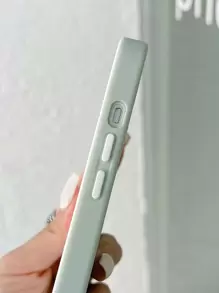 Funda de celular transparente marco en contraste - Verde - Ver 3