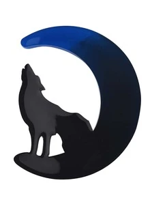 1pc Wolf & Moon Shaped DIY Silicone Mold - White - View 3