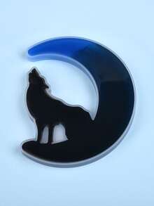 1pc Wolf & Moon Shaped DIY Silicone Mold - White - View 4