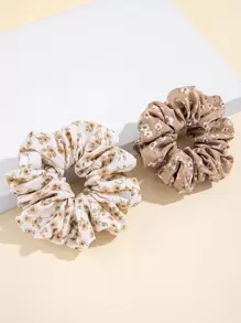 2个碎花发圈，波西米亚风，情人节发绳，马尾辫发圈，橡皮筋发圈，发绳，弹性发圈，发圈，发饰，发饰，发带，头饰，弹性发圈，节日，派对 - 彩色 - 查看 2