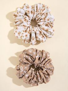 2个碎花发圈，波西米亚风，情人节发绳，马尾辫发圈，橡皮筋发圈，发绳，弹性发圈，发圈，发饰，发饰，发带，头饰，弹性发圈，节日，派对 - 彩色 - 查看 5