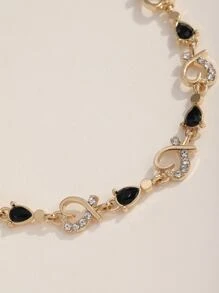 水鑽愛心裝飾手環 - 彩色 - 查看 4