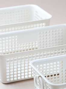 1pc Solid Color Storage Basket