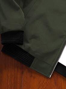 Calvornis Hombres Cazadora tipo bomber con cremallera sin camiseta - Verde militar - Ver 3