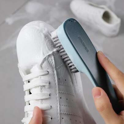 1pc Shoe Cleaning Brush,Shoe Cleaning Brush, Plastic Clothes Scrubbing Brush, Household Cleaning Tool