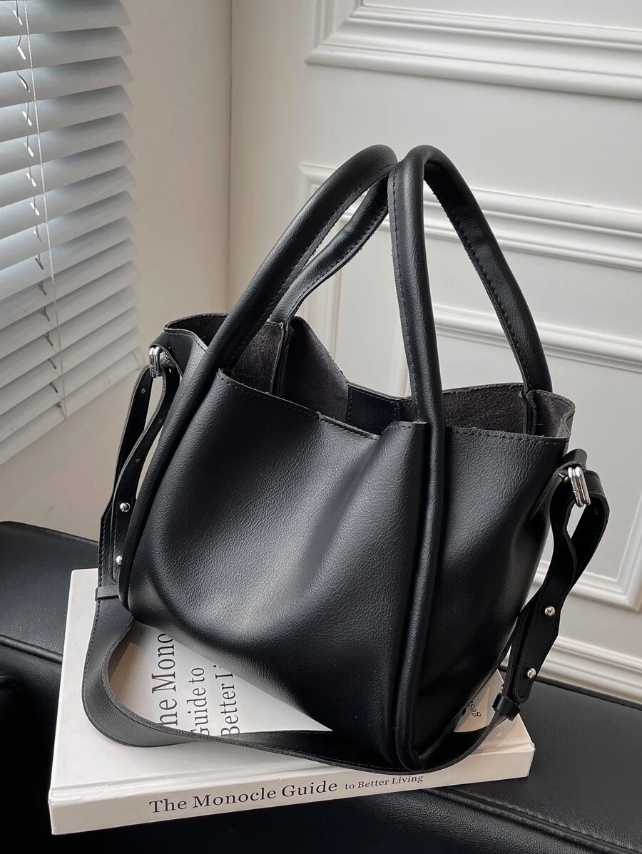 Minimalist Bucket Bag With Inner Pouch | SHEIN USA