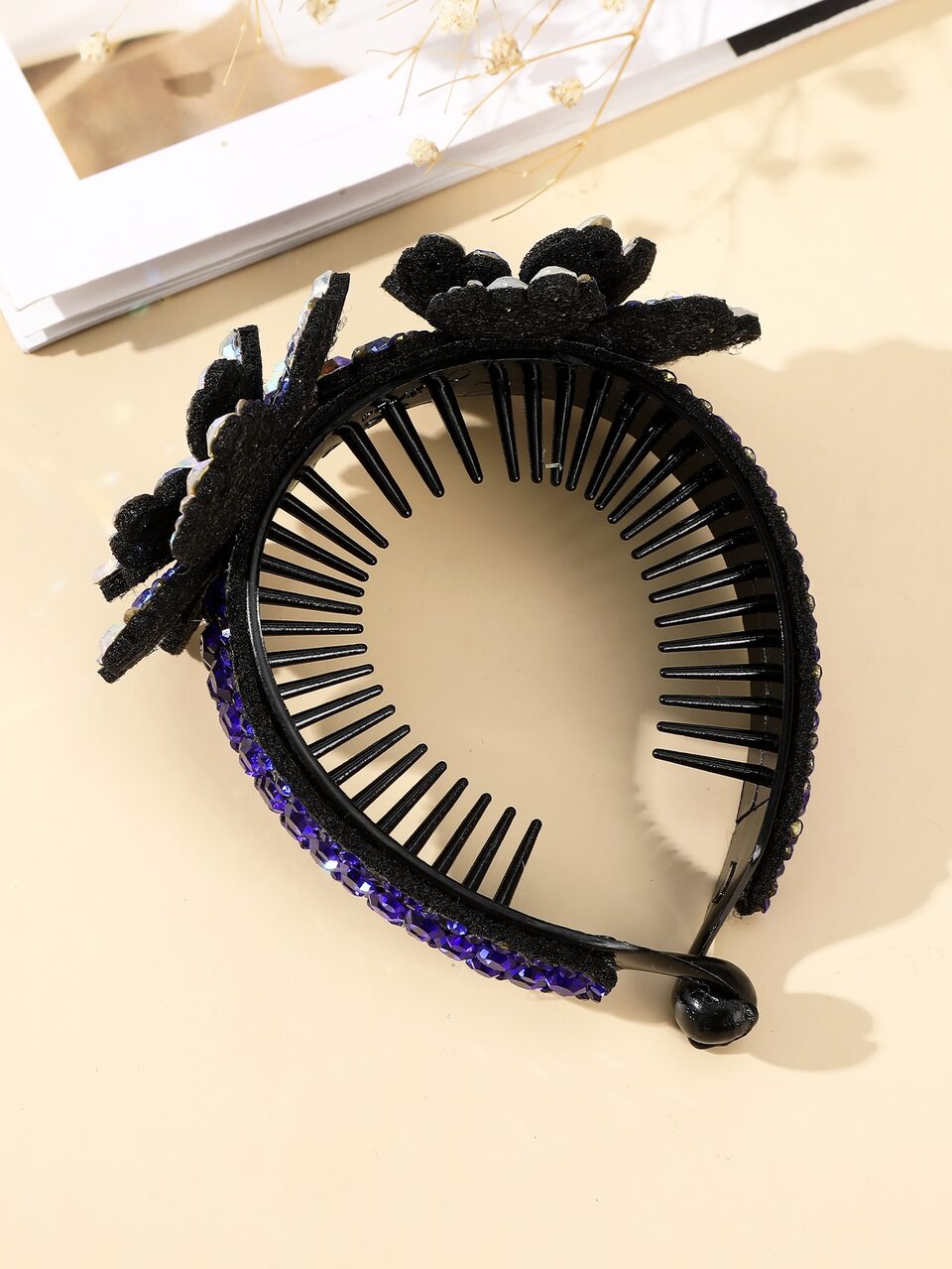 1pc Rhinestone Flower Hair Claw Clip (Random Rhinestone Color), Vacation Outfits Woman, Hair Accessories, Head Accessories, Hair Accessories For Women, Hairpin,Summer,Holiday,Travel,Hair Clip,Birthday