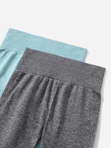 Yoga Basic 3pcs Seamless Softness Sports Leggings - Multicolor - View 5