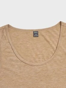 Manfinity VCAY Men 2pcs Scoop Neck Solid Tank Top - Multicolor - View 3