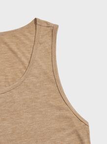 Manfinity VCAY Men 2pcs Scoop Neck Solid Tank Top - Multicolor - View 4