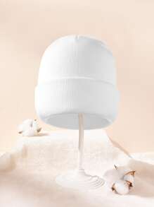 Bebé Gorro unicolor - Blanco - Ver 3