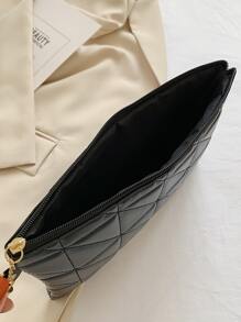 Túi Vuông Quilted dập nổi  Tua trang trí Túi xach tay , Đối với phụ nữ , & Cổ cồn trắng Công nhân
工人 , Đối với Lady , Cho Nữ Son môi , Đối với , Đối với Dạ hội , Cho đám cưới , Cho bữa tiệc - màu đen - Xem 4