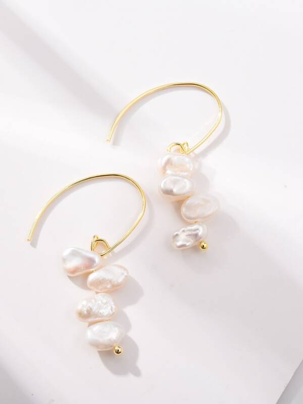 Natural Pearl Drop Earrings SHEIN EUR