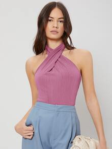 MOTF PREMIUM Top halter delgado - Morado - Ver 10