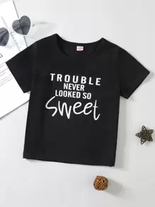 Toddler Boys Slogan Graphic Tee
