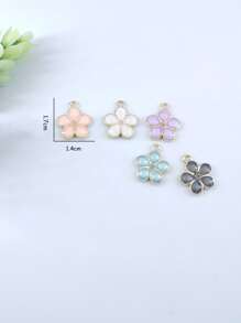 15 chiếc mặt dây chuyền thiết kế hoa - Nhiều màu - Xem 3