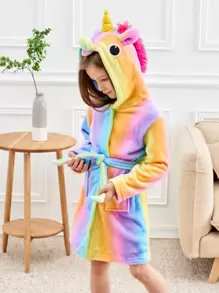Bata De Unicornio Para Niñas - Multicolor - Ver 1