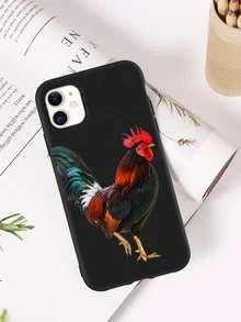 Ốp lưng điện thoại hình con gà - màu đen - Xem 2