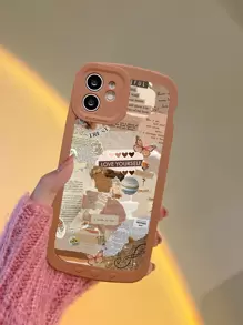 Funda para móvil con patrón de periódico - Multicolor - Ver 2