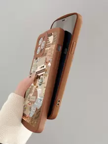 Funda para móvil con patrón de periódico - Multicolor - Ver 3