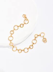 極簡風格手鏈 - 金黃色 - 查看 4