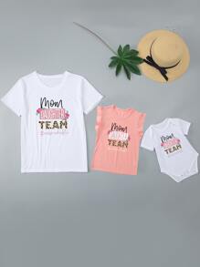 Bodysuits Em bé Slogan - trắng - Xem 3