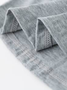 SHEIN Đầm bé gái Tim Lá thư Giải trí - Xám - Xem 4