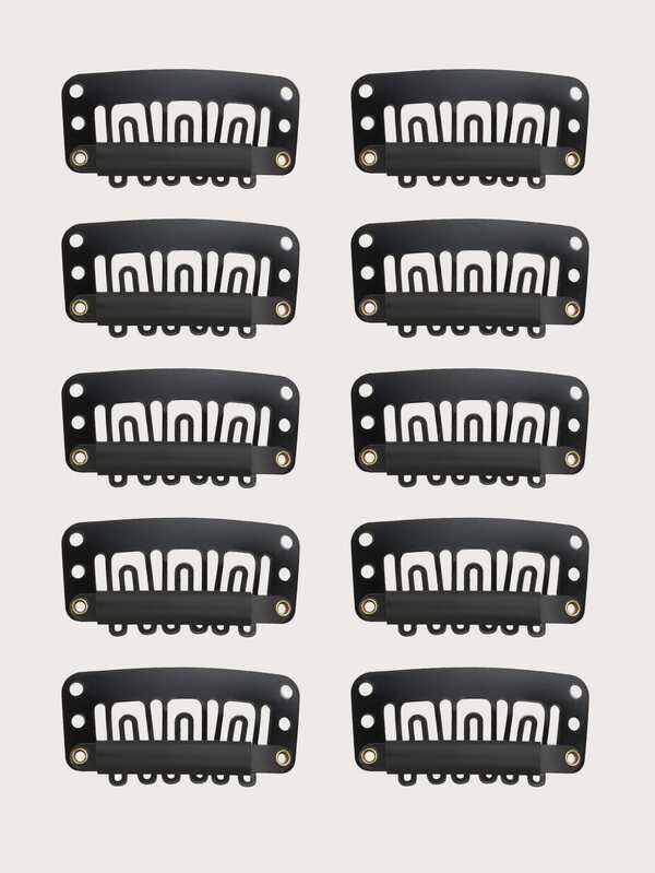 10 piezas en forma de Peluca Clip
