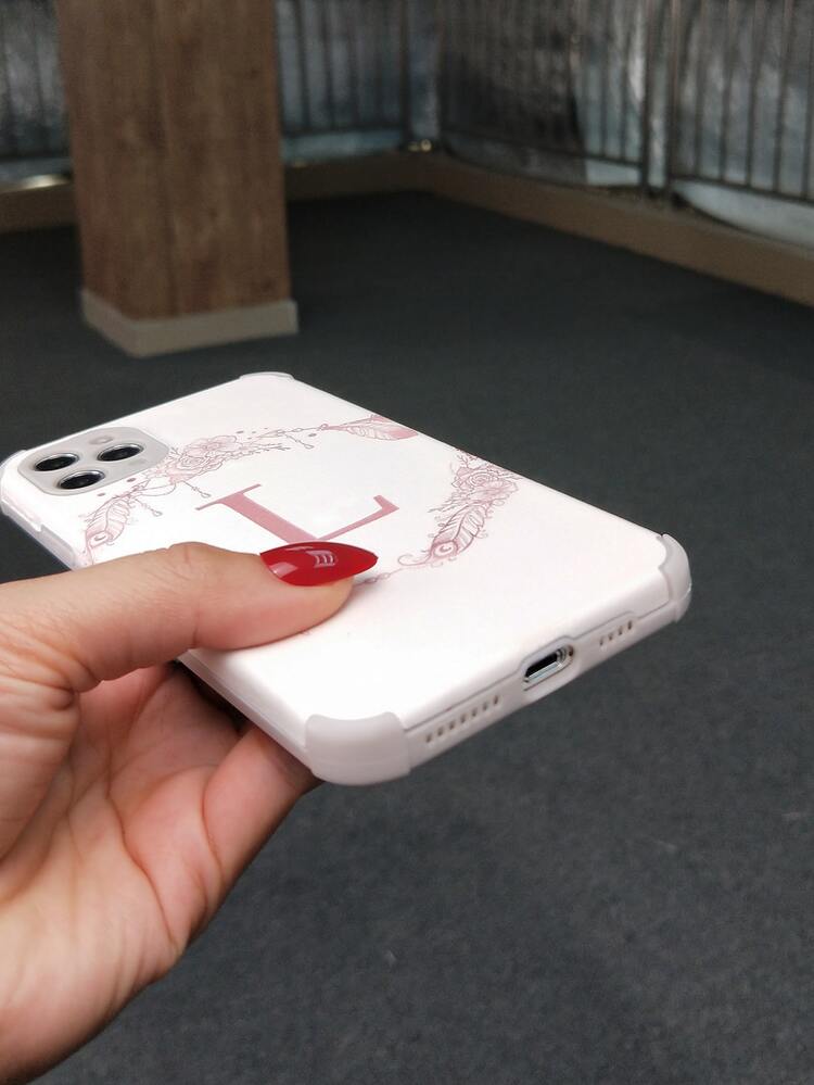 Funda para móvil con estampado de letra - Multicolor - Añade 4
