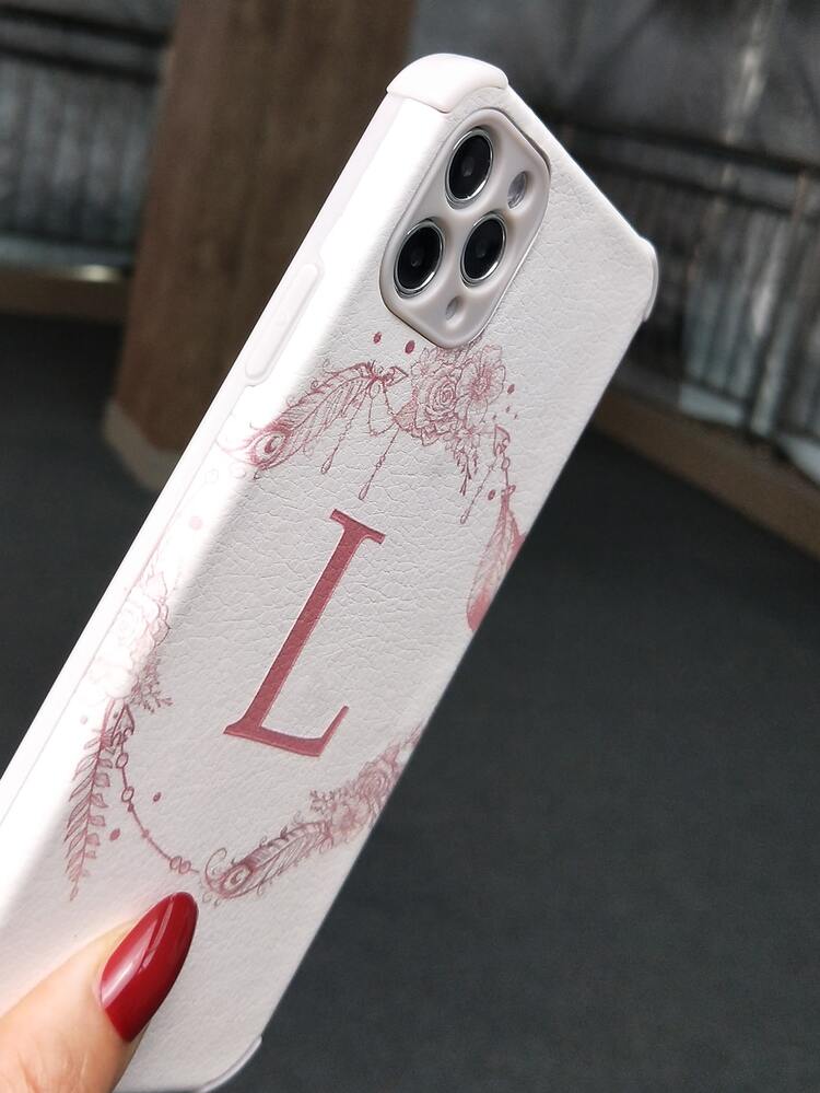 Funda para móvil con estampado de letra - Multicolor - Añade 6