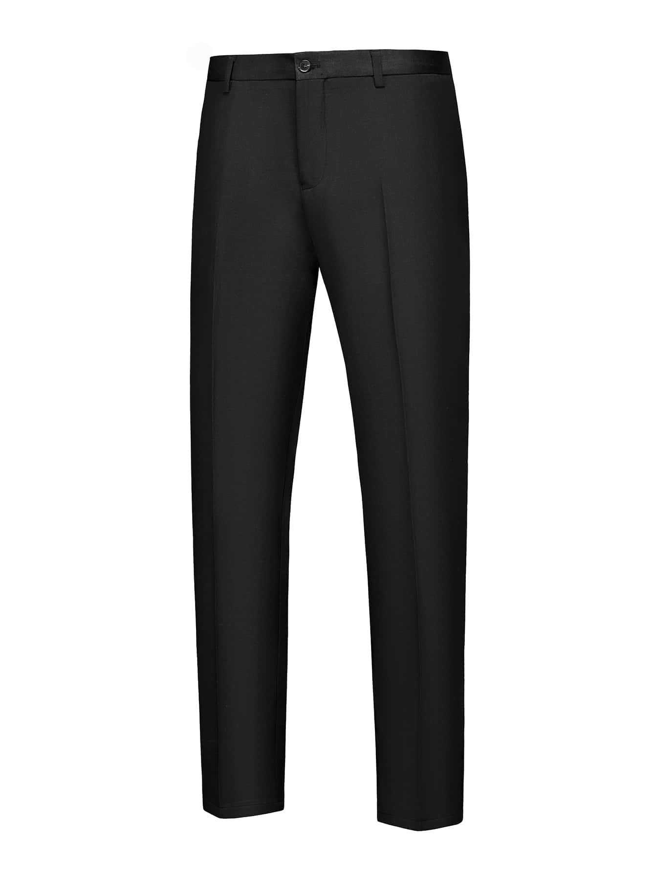 Manfinity Mode Men Single Button Blazer & Tailored Pants - Black - View 3