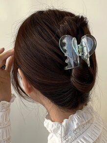 DAZY 愛心設計髮爪 - 藍色 - 查看 1