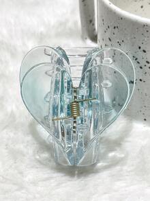 DAZY 愛心設計髮爪 - 藍色 - 查看 3