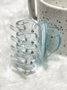 DAZY 愛心設計髮爪 - 藍色 - 查看 8