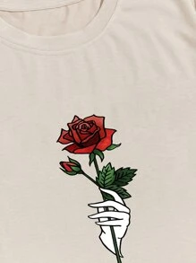 Manfinity Homme Tops Nam Hoa Giải trí - Màu Khaki - Xem 4