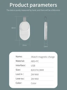 1入組便攜式無綫充電器適用於Apple Watch