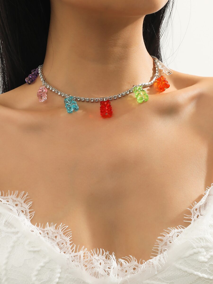 Vòng cổ quyến rũ gấu - Nhiều màu - Xem 1